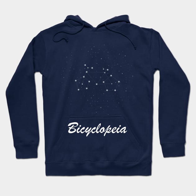 Bicyclopeia – Bicycle star constellation Hoodie by uncutcreations